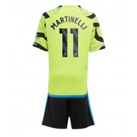 Fotbalové Dres Arsenal Gabriel Martinelli #11 Dětské Venkovní 2023-24 Krátký Rukáv (+ trenýrky)